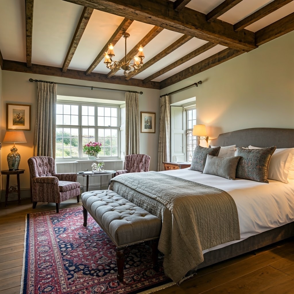Upscale Guest room an example of what you'll find at the top Bed and Breakfasts in Wisconsin
