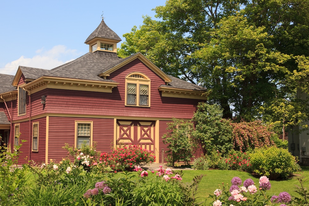 Spending time in the gardens at the Berry Manor Inn is one of the best things to do in Rockland, Maine