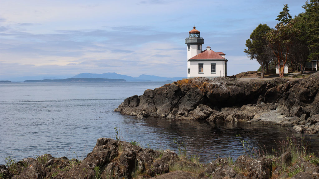 Lime Kiln Lighthouse, one of the best San Juan Island lighthouses