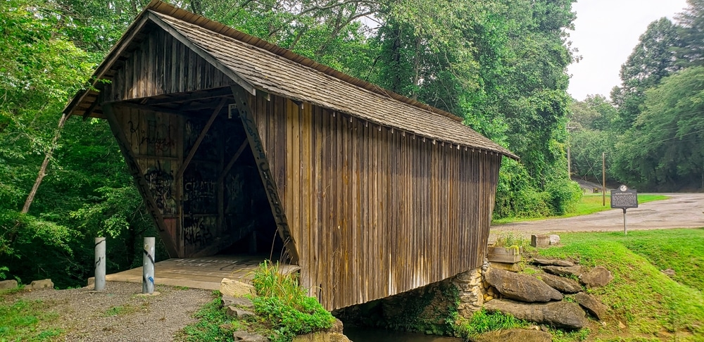 The Stovall Mill Covered Bridge is one of the best things to do in Sautee Nacoochee, Georgia