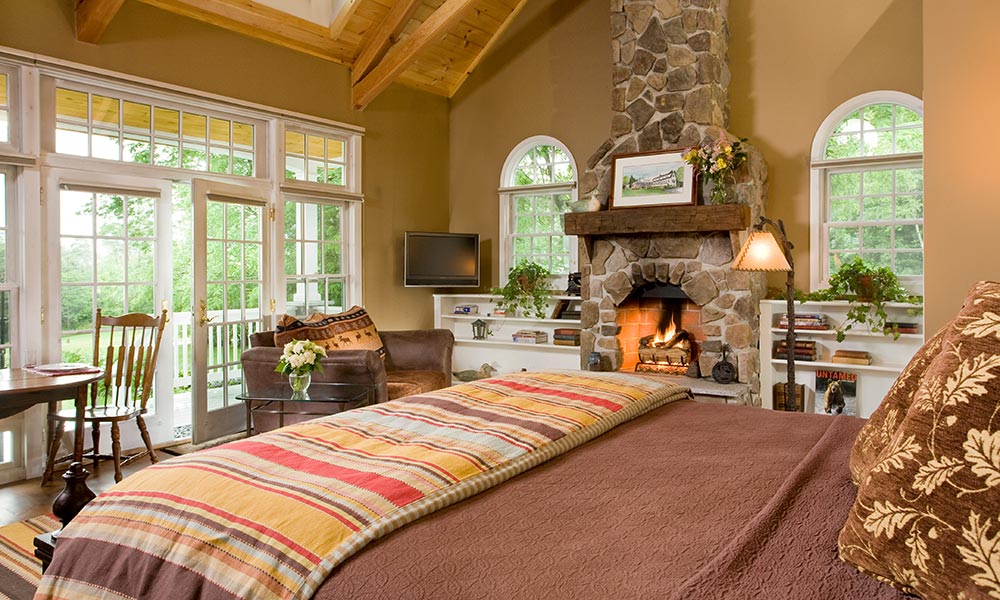 Private cottage at our New Hampshire Inn - the perfect place to unwind after hiking in the White Mountains