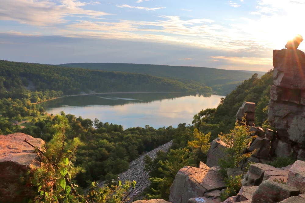 Devil's Lake State Park along the Ice Age Trail in Wisconsin
