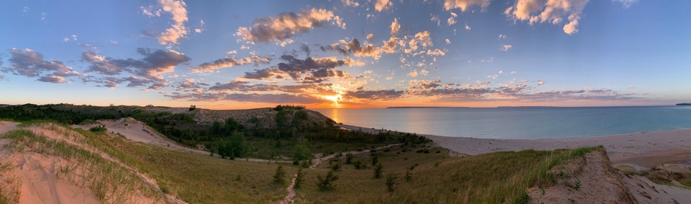 Beautiful Sunset over Kohler Andrae State Park