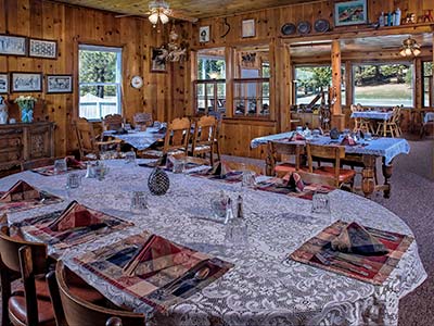 Dining Room at St. Bernard Lodge