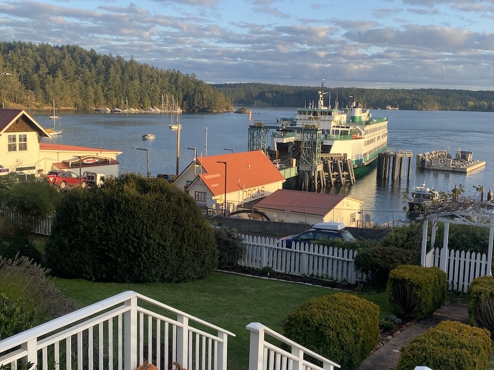 Orcas Island Ferry Terminal Landing from our historic hotel on Orcas Island