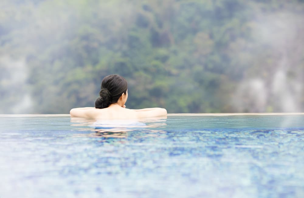 Women relaxing in the pools similar to those found at Durango hot springs