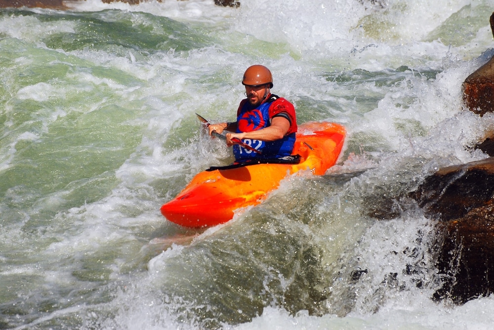 Whitewater Rafting at adventure sports center international at wisp resort.