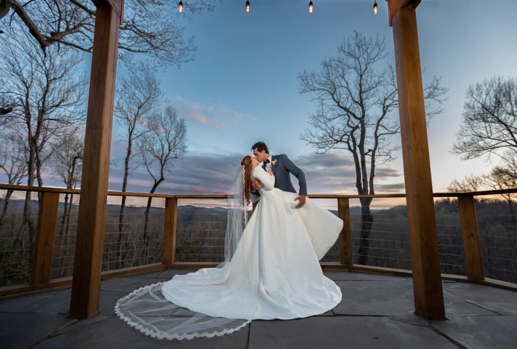Couple taking advantage of one of the best elopement packages, NC