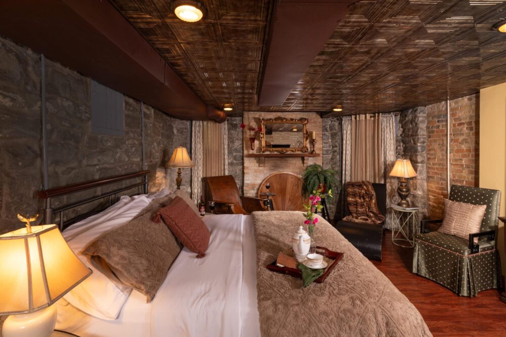 The Keep Room is our bridal, wedding night suite at our Bay City Bed and Breakfast, one of the best small wedding venues. 