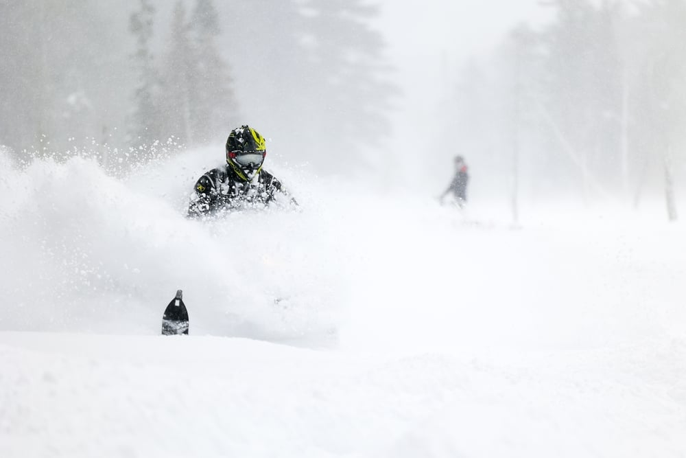 Snowmobiling is one of the most fun winter activities in Michigan