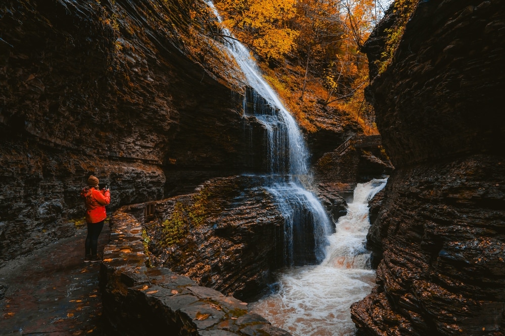 Stunning scenery at Watkins Glen State Park 