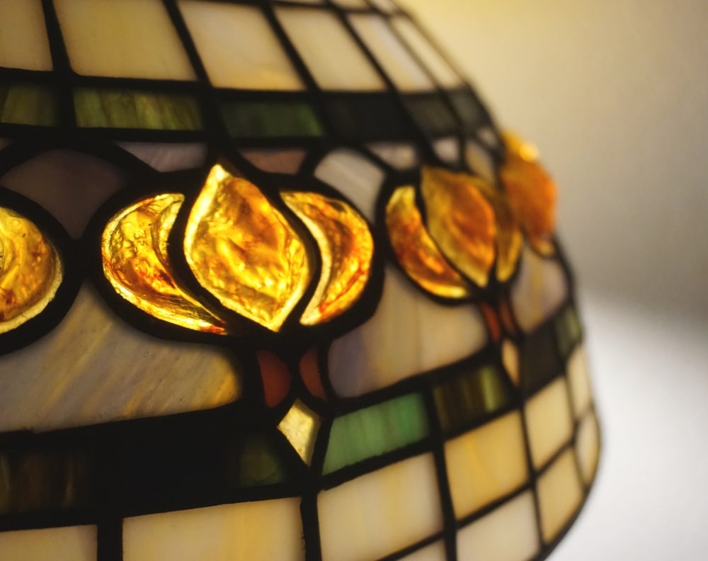 Close up of Tiffany Glass, like that on display at the Leigh Yawkey Woodson Art Museum