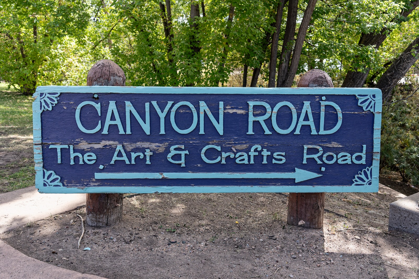 Visiting the galleries on Canyon Road is one of the top things to do in Santa Fe, NM this year