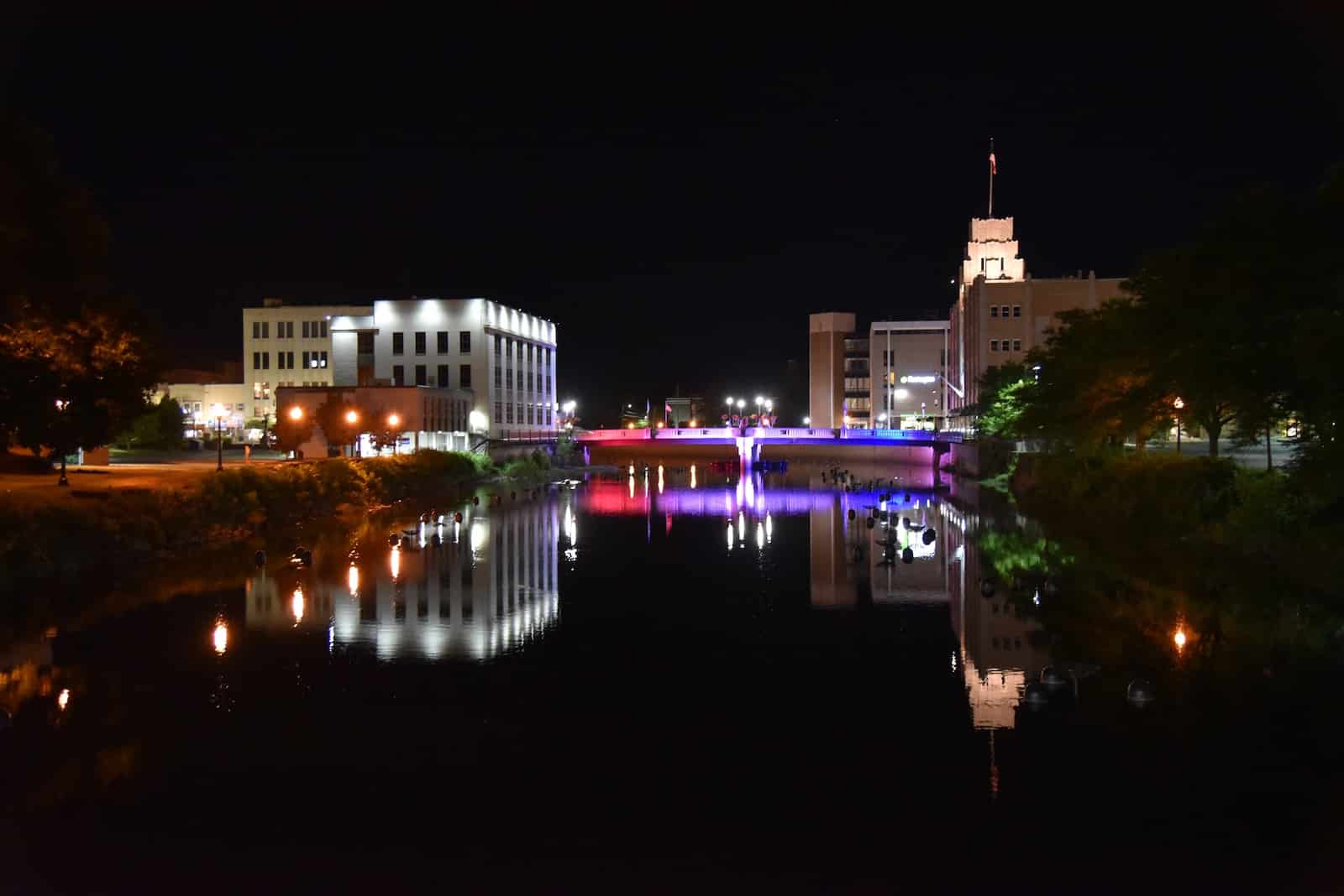 Things to do in Sharon, PA This Spring, photo of downtown Sharon at night