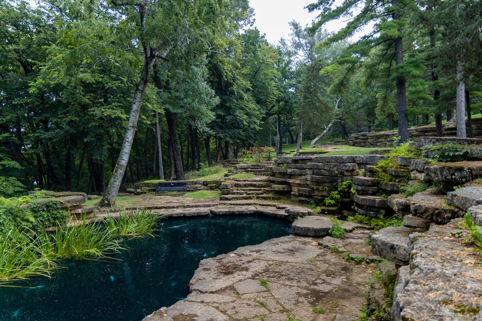 A view from Eagle Point Park, Dubuque, Iowa, one of the best places to visit for weekend getaways in Iowa