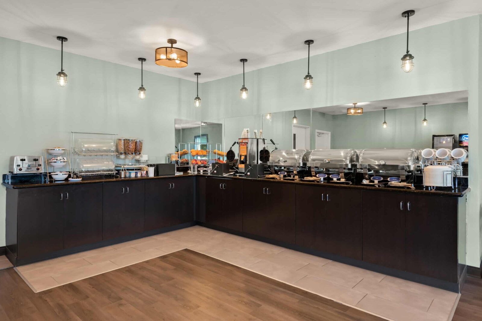 Breakfast area at our Oregon Coast Hotel.