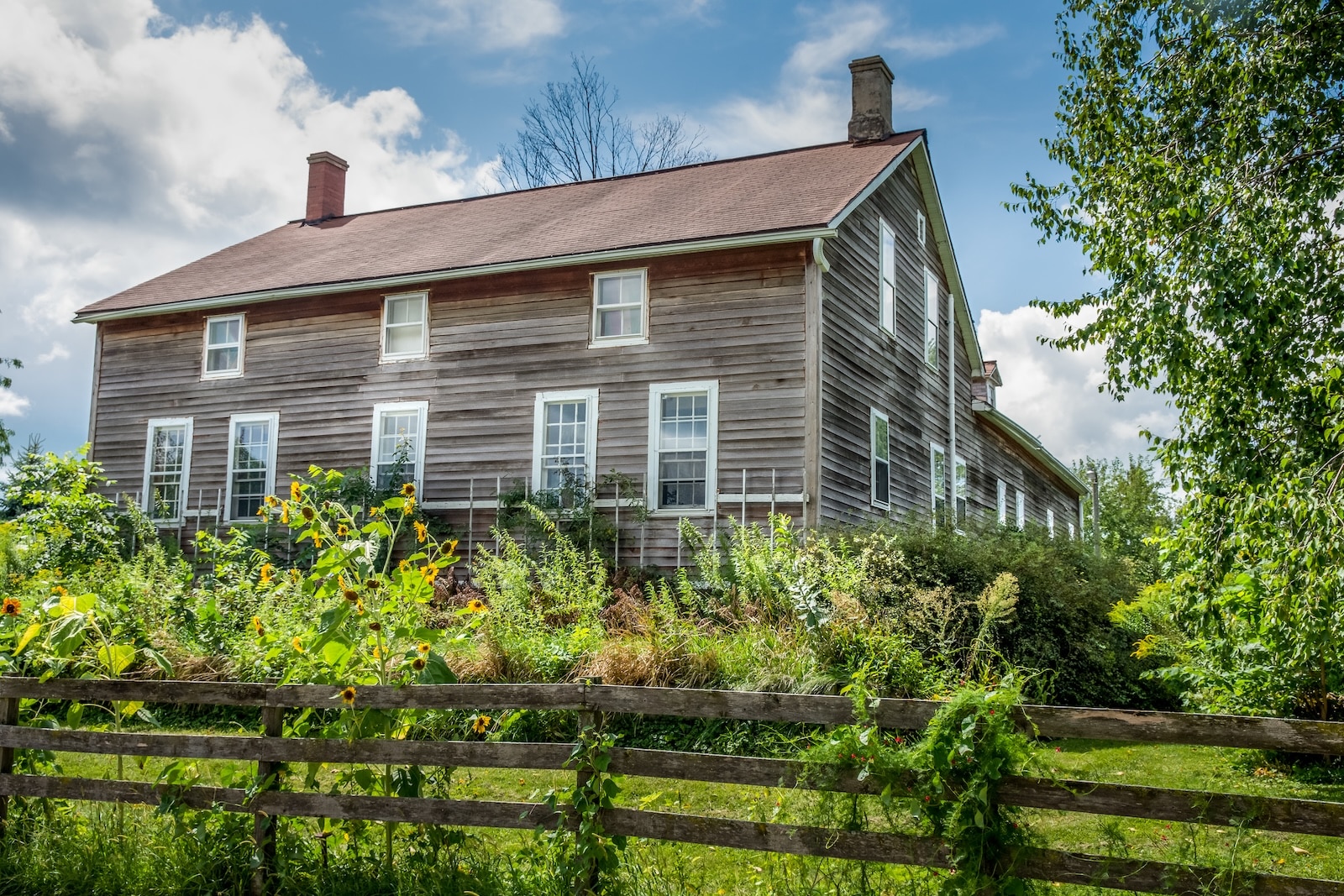 Historic homes located in Amana Colonies, one of the most unique places to visit in Iowa