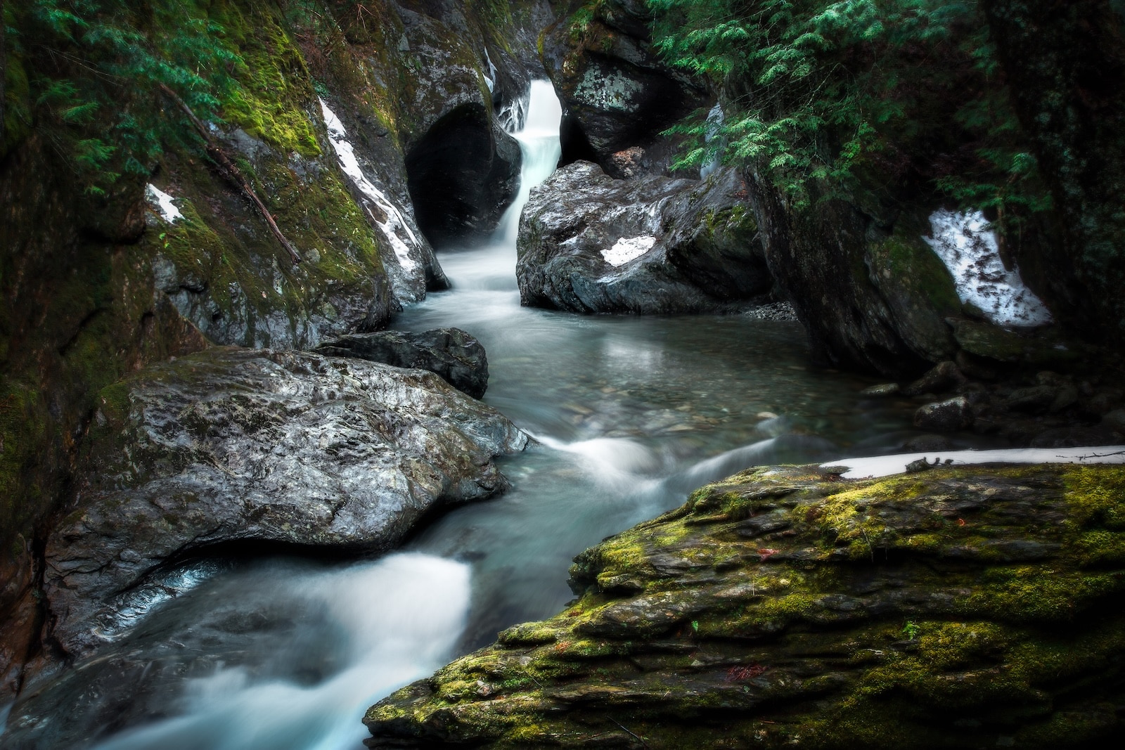 Lower portion of Texas Falls. One of the prettiest waterfalls in Vermont