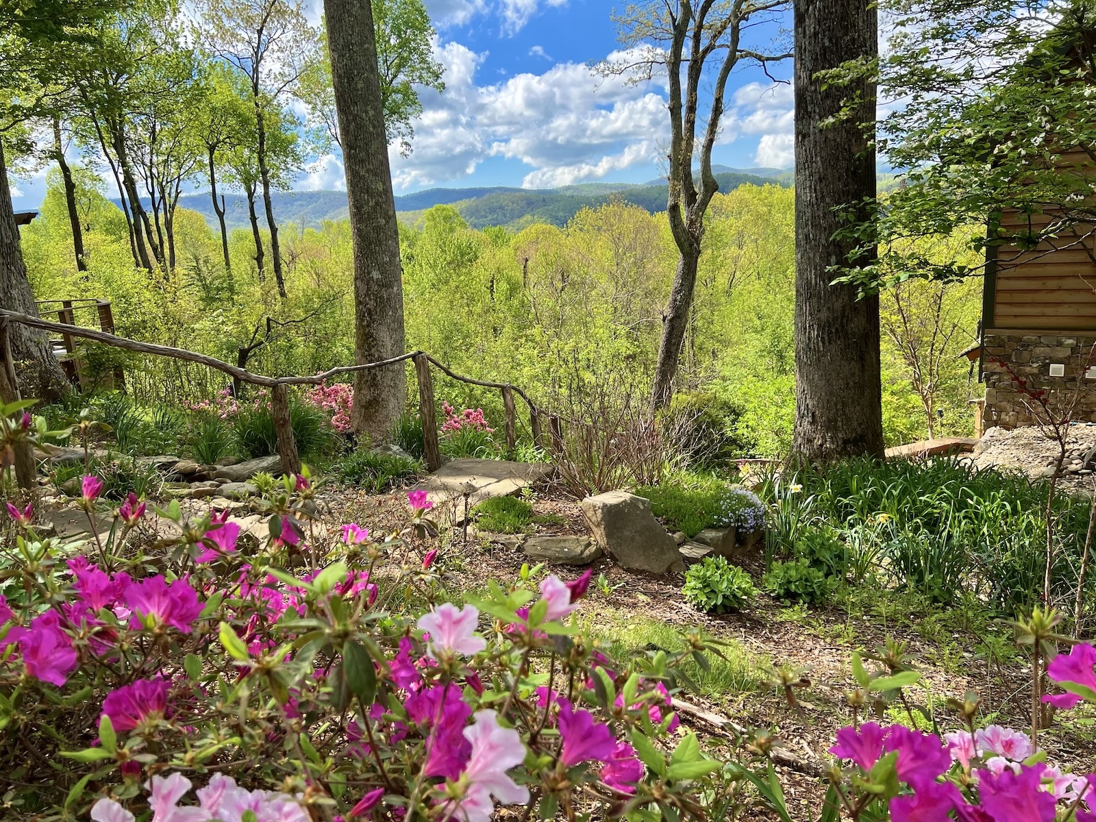 Enjoy the trails and outdoor scenery of our Romantic Bed and Breakfast in the NC Mountains. 