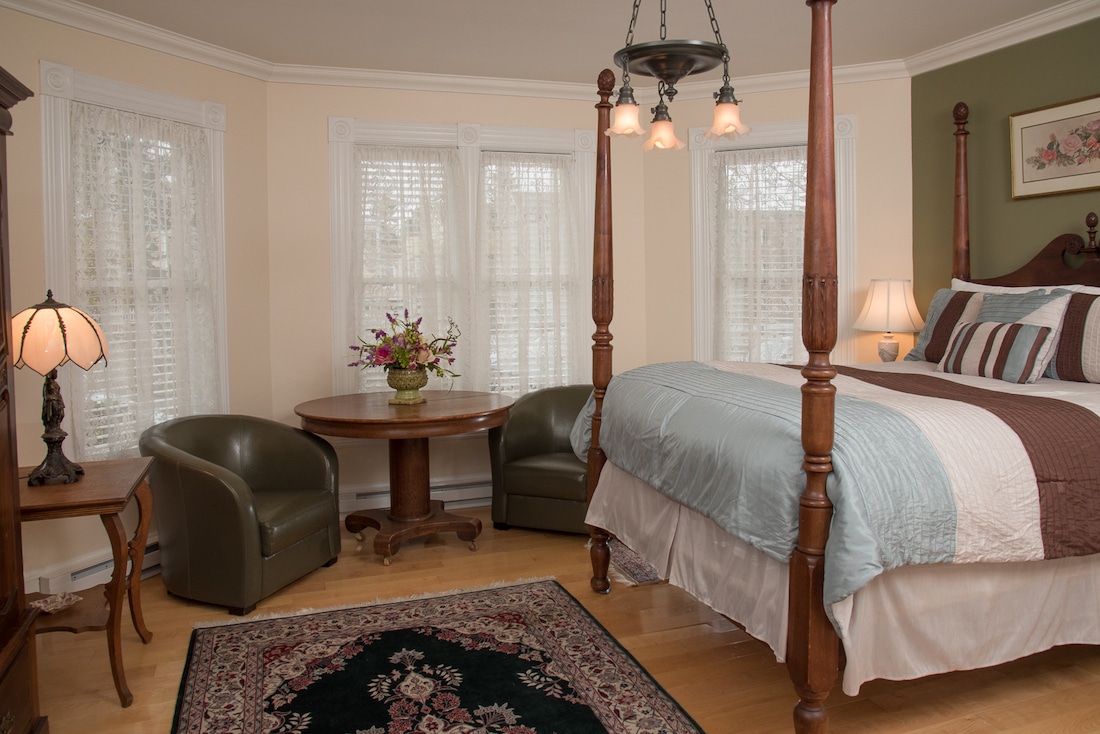 Friday Harbor Shops, photo of a room at our hotel in Friday Harbor