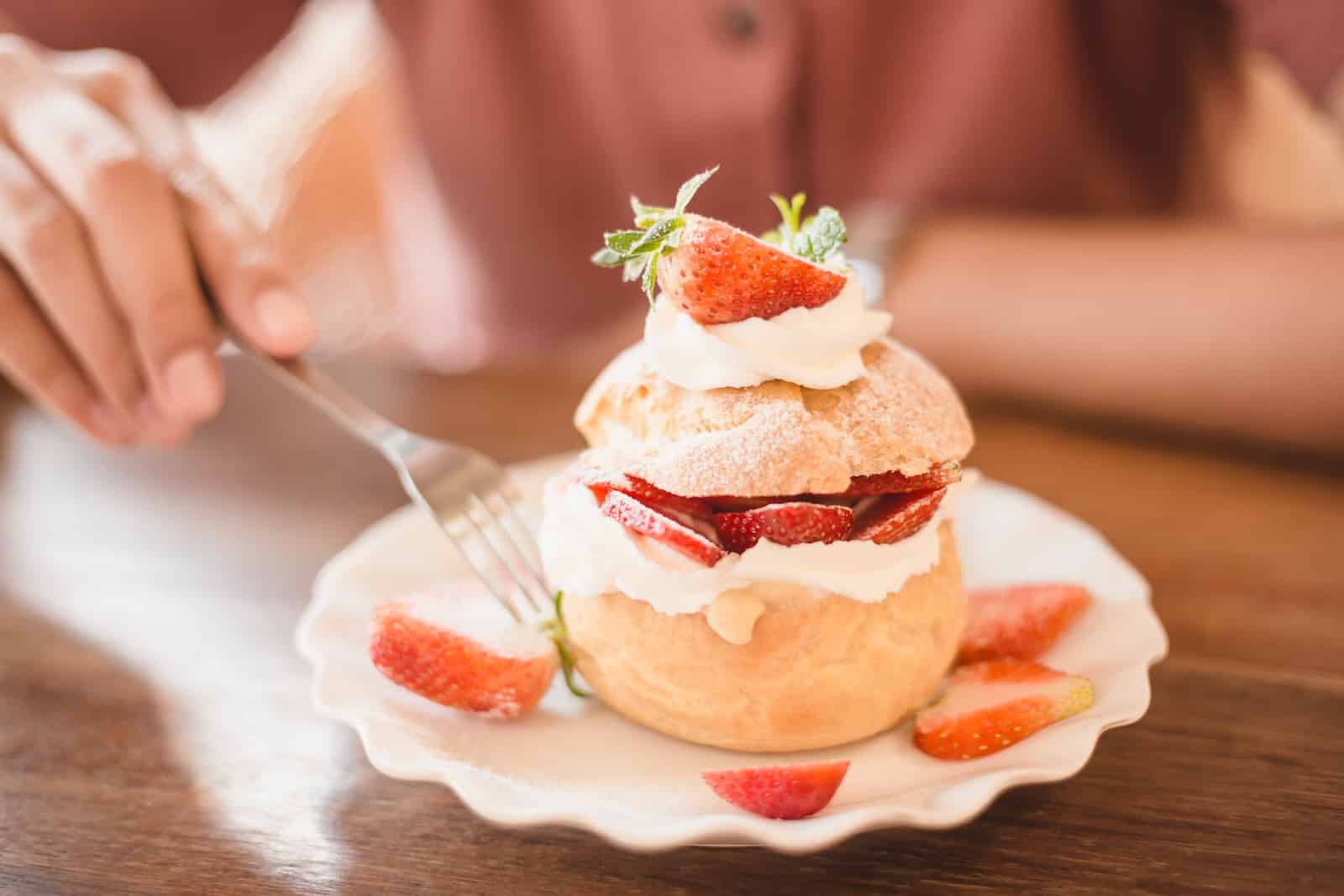 Enjoy Strawberry Shortcake at the Strawberry Festival in Cedarburg, Wisconsin. 