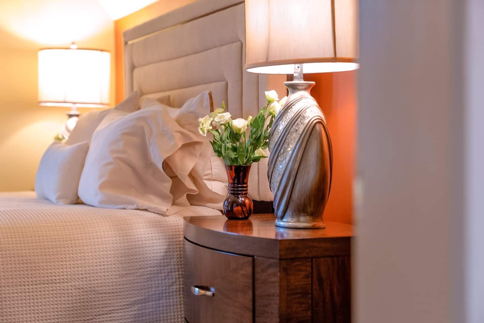 Stunning guest room at our Hotel in the Finger Lakes, near the Finger Lakes Cider House