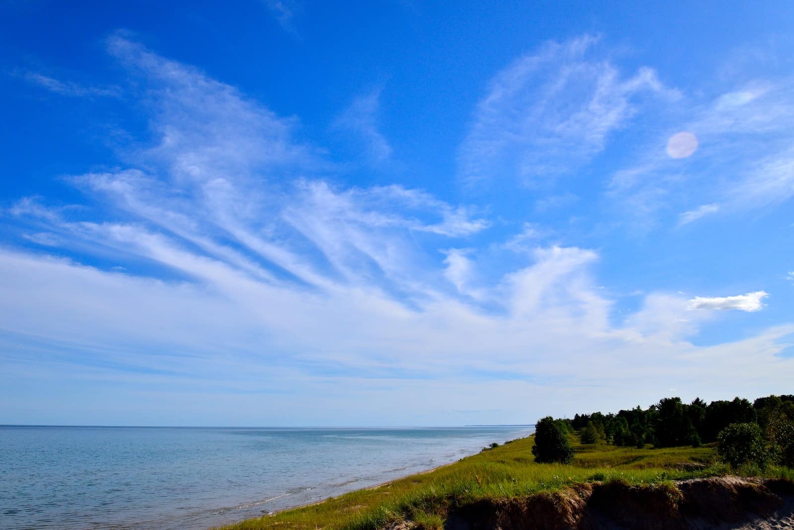 The lake near Kohler Andre State Park
