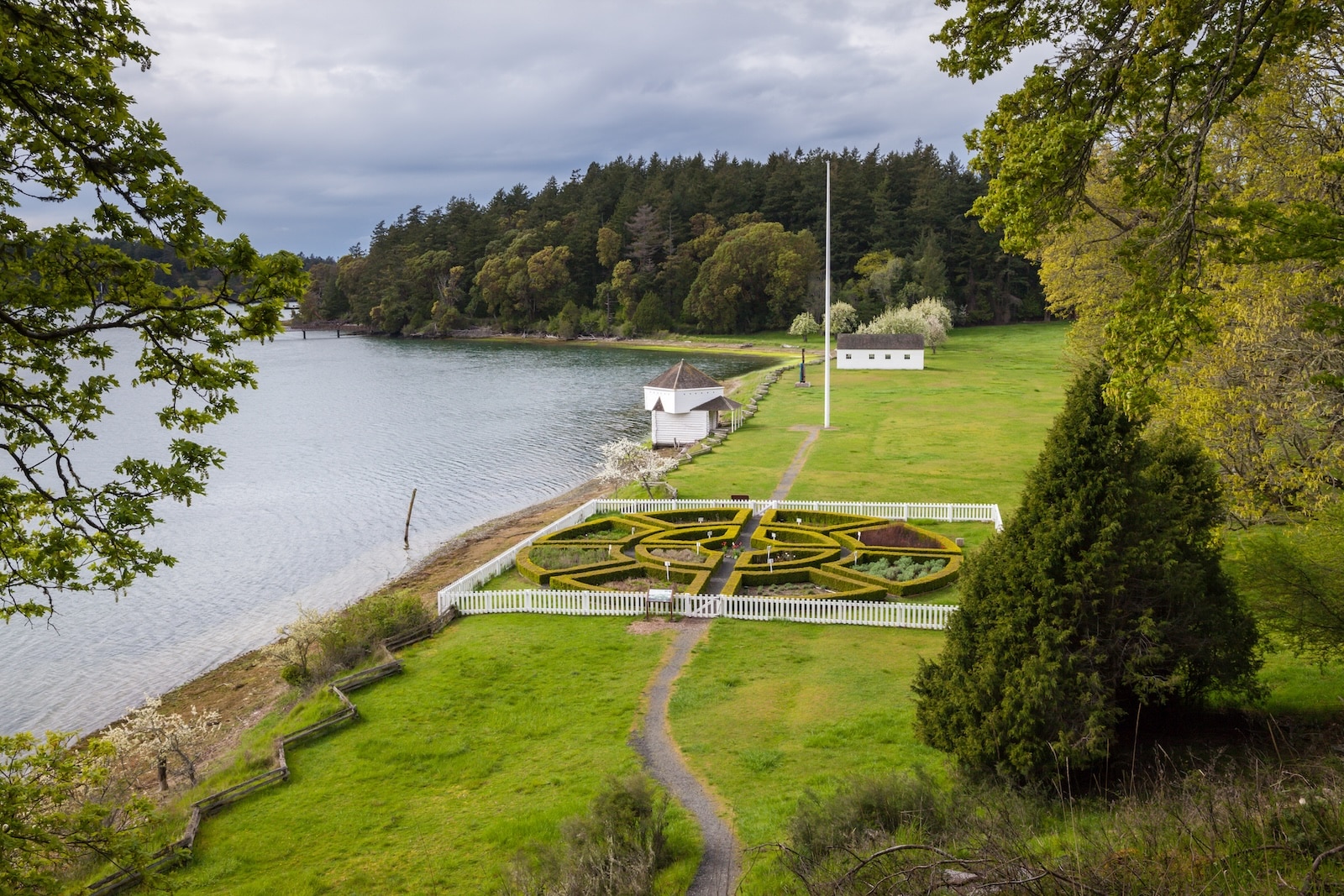 Historic English Camp on San Juan Island, Washington, USA