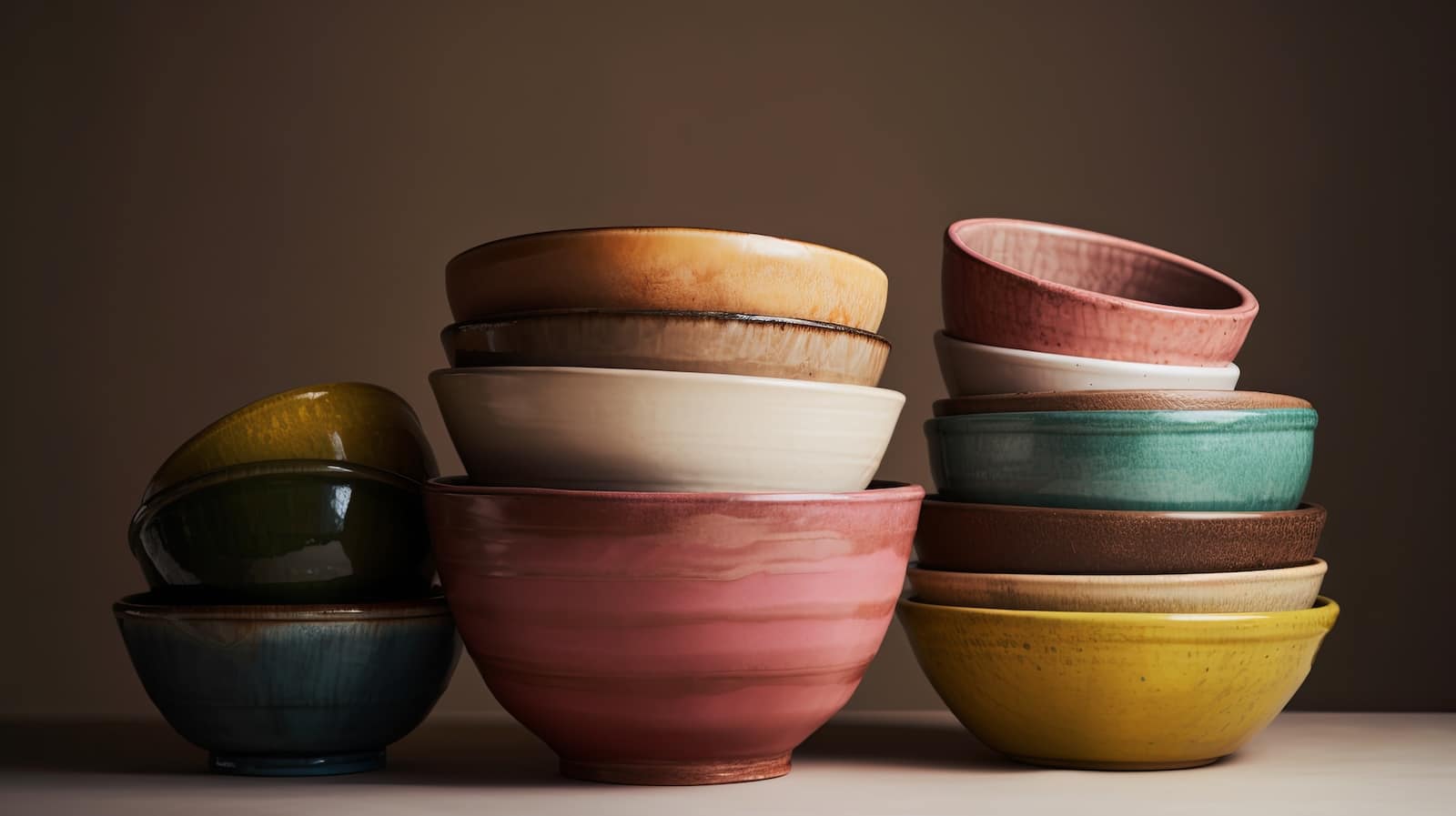 Ceramic bowls, which you can find at the Chestertown RiverArts in Chestertown MD.