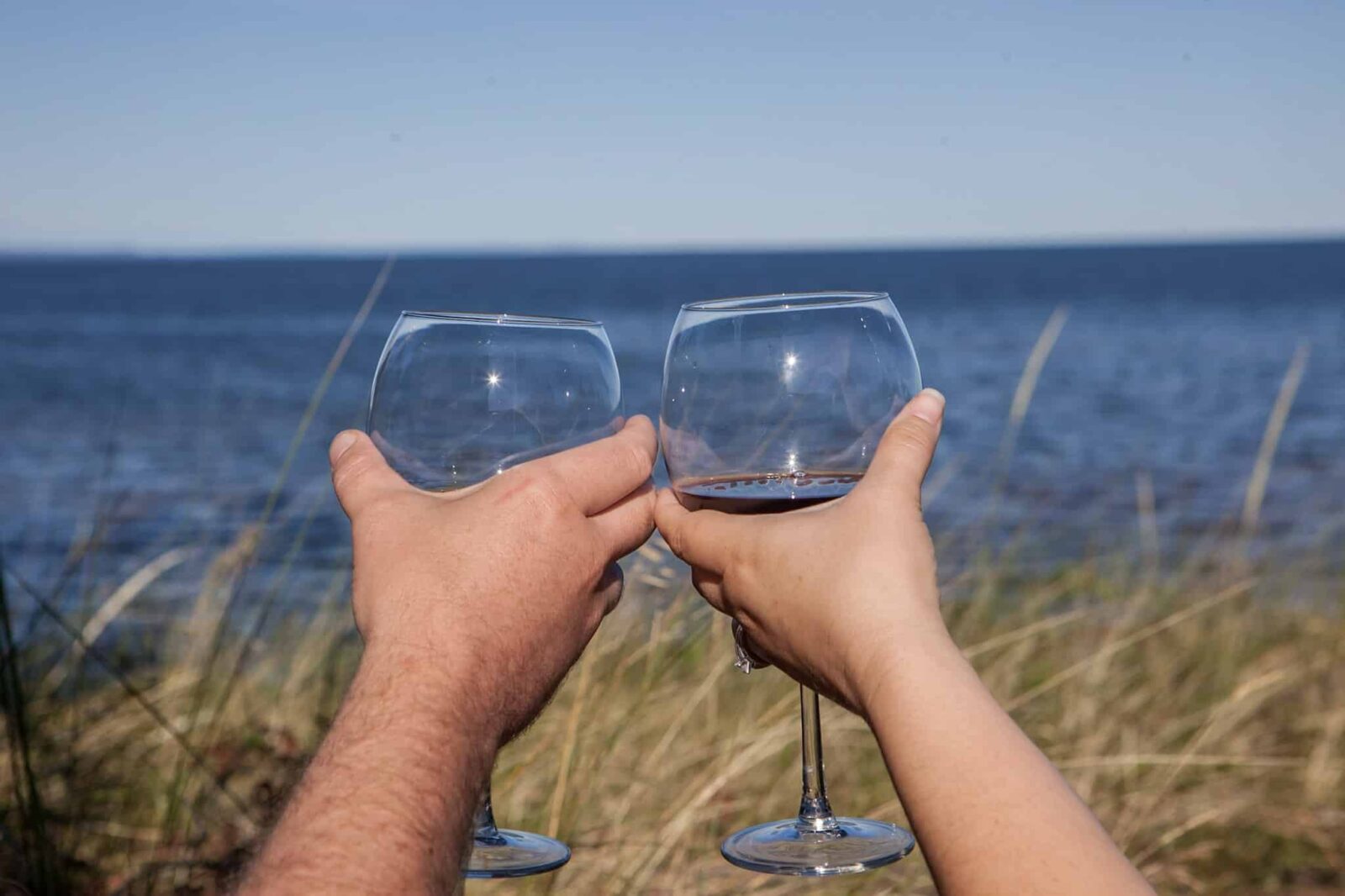 Relax in our beautiful gardens with a glass of wine and enjoy the view of Lake Superior.
