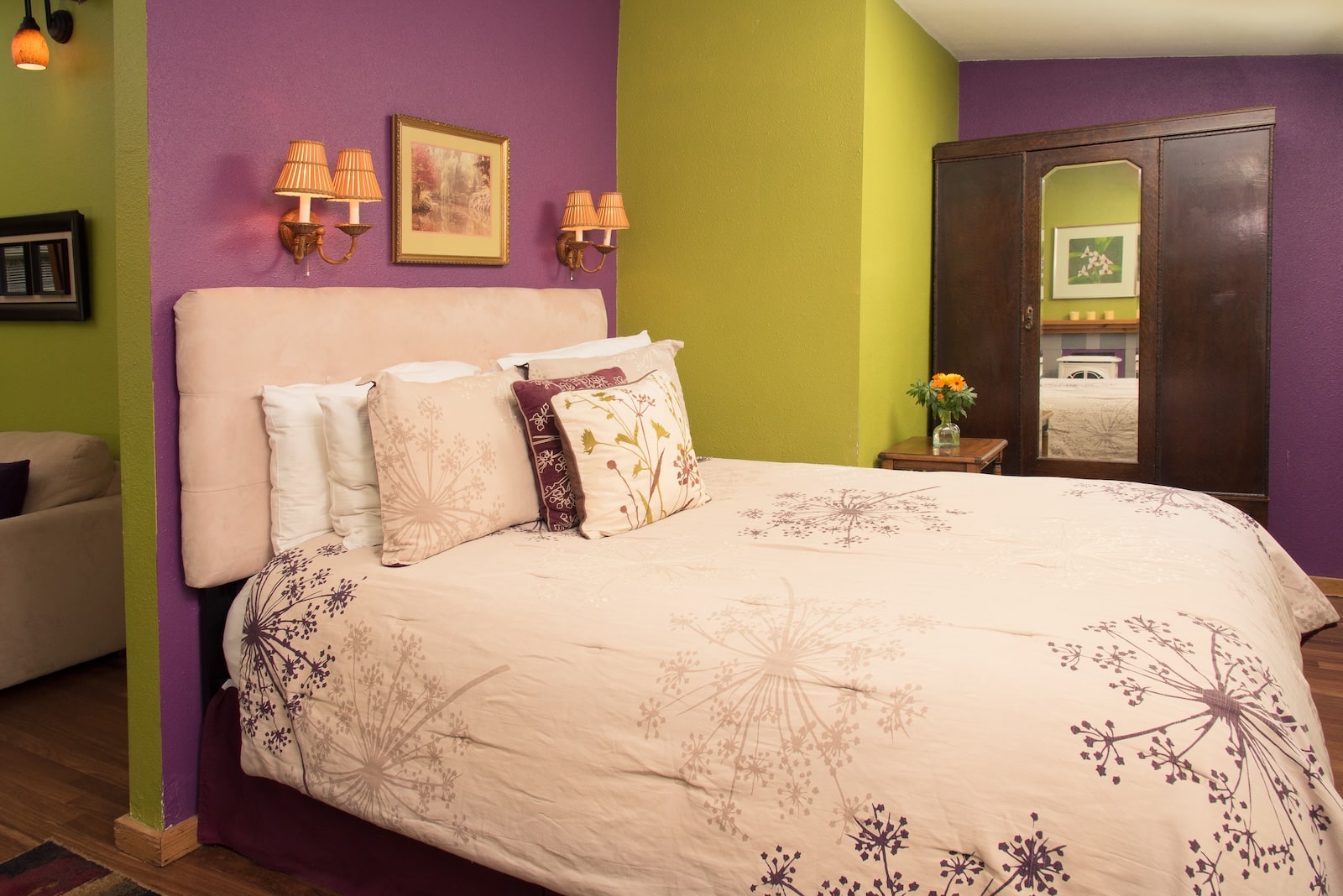 After a tasting at San Juan Island Vineyards, you'll love retreating to your private guest room