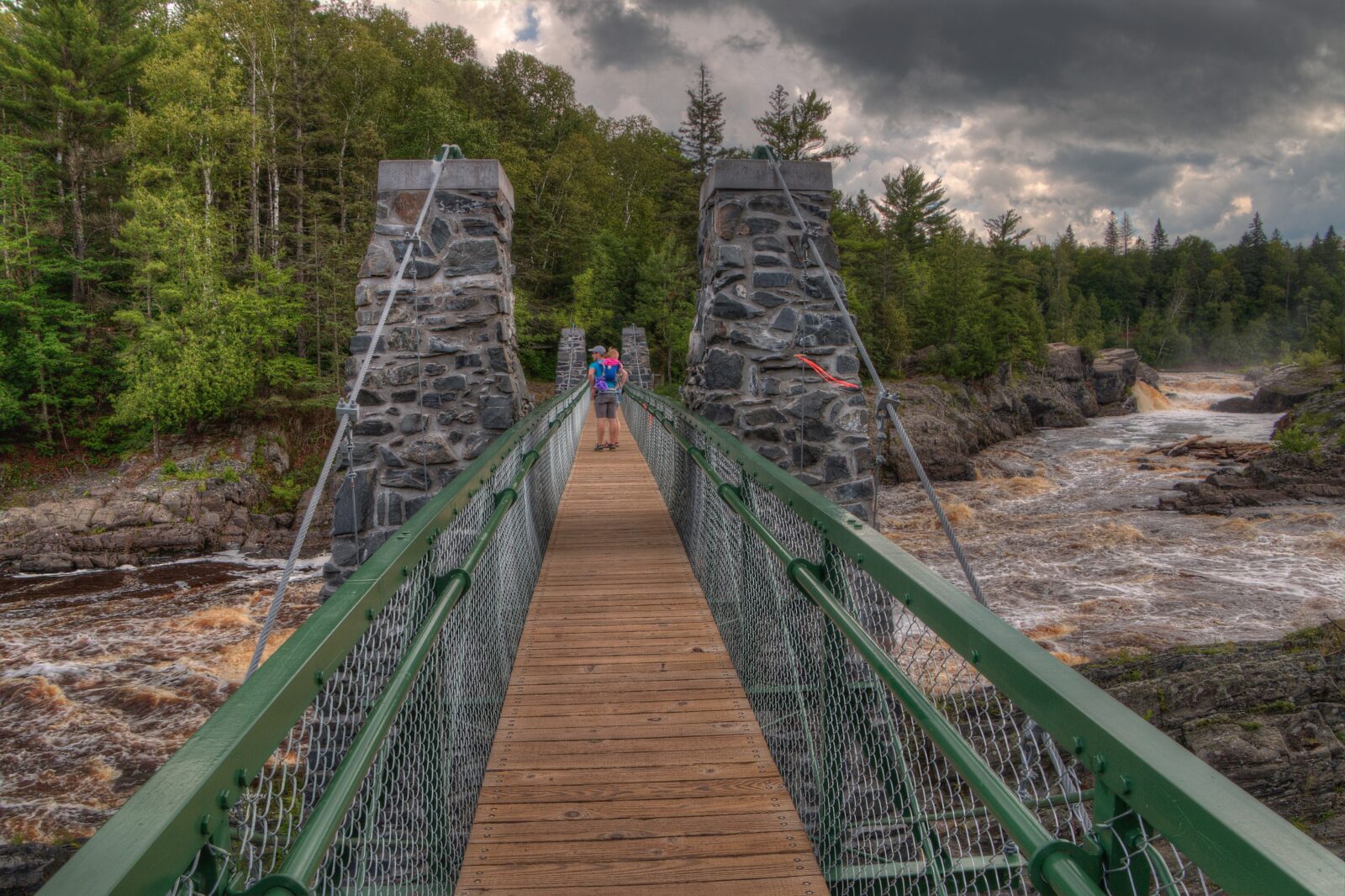 Swinging Bridge at Jay Cooke State Park trails