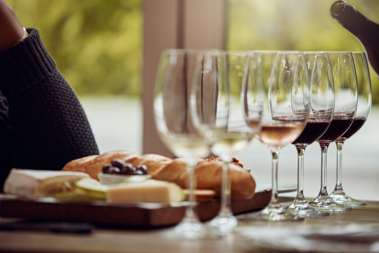 Wine Tasting with cheese platter at Cor Cellars in Lyle WA