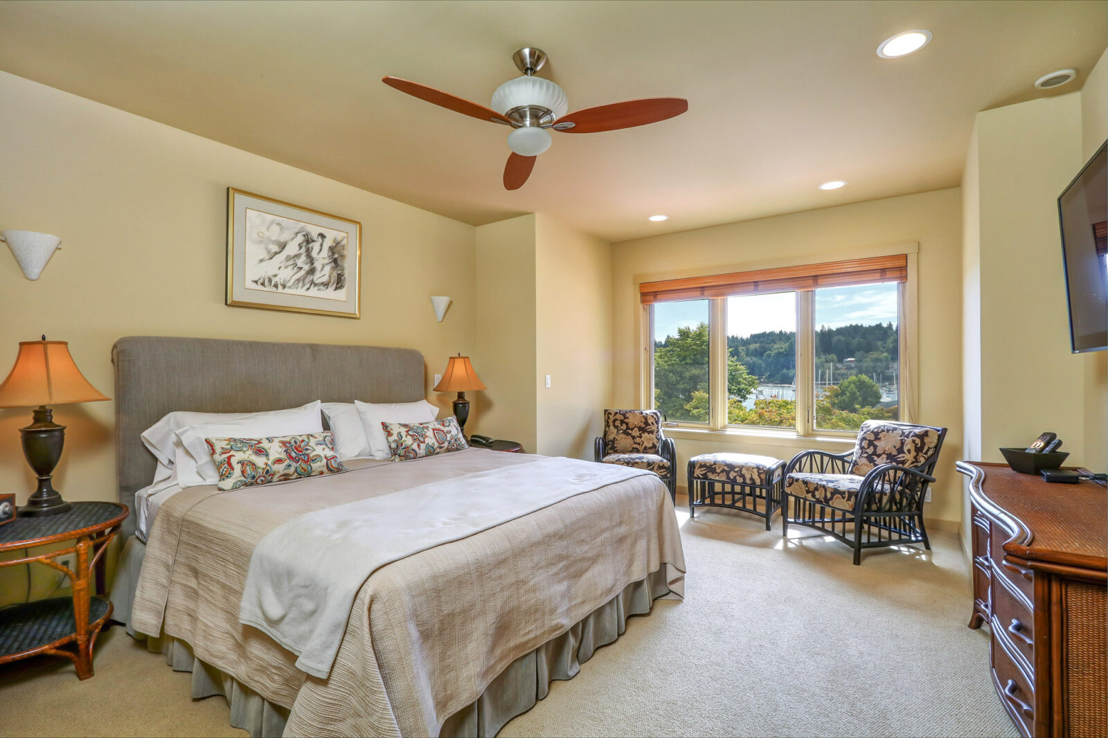 Guest room at our Downtown Bainbridge Island Hotel