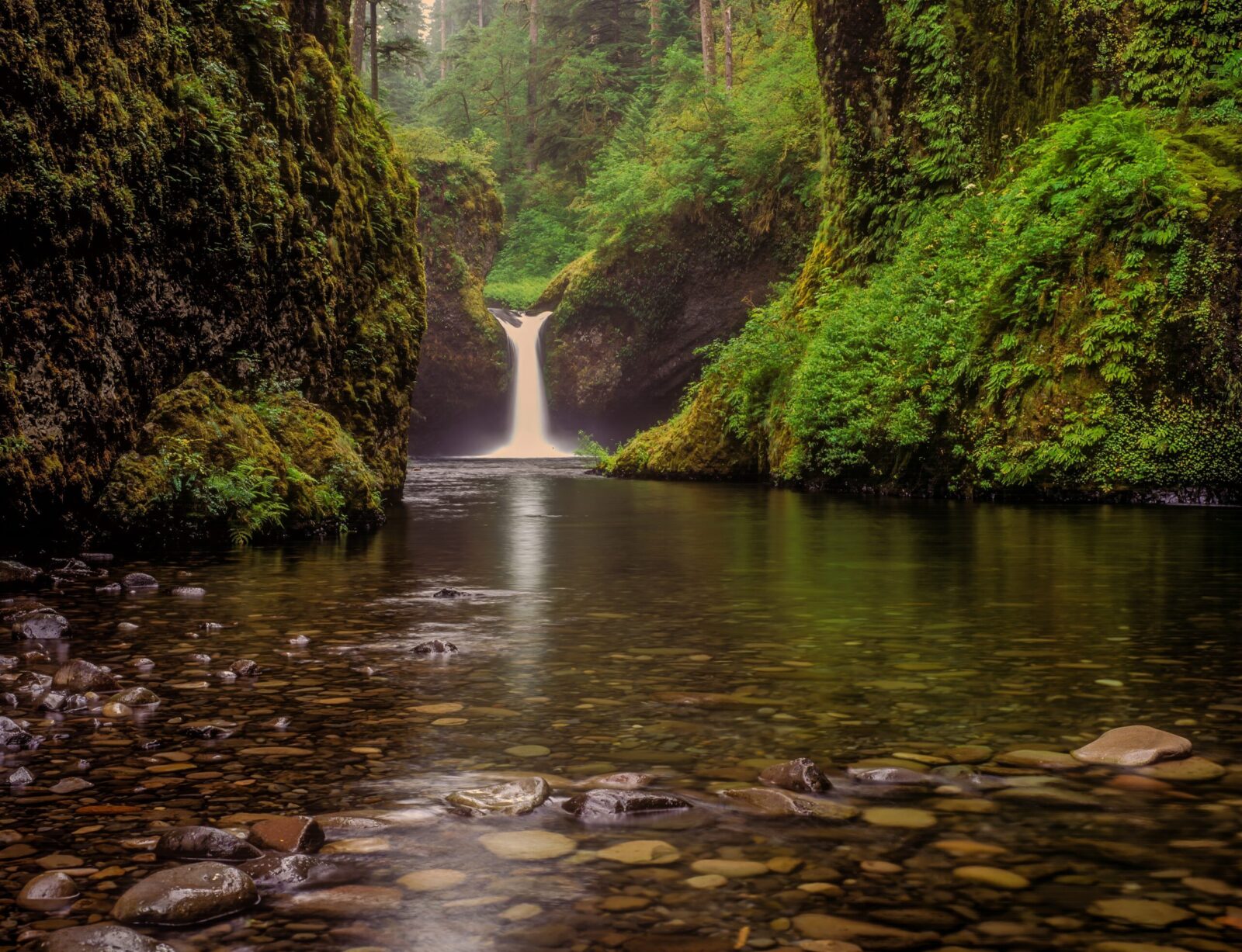 Hike to Eagle Creek Falls in the Columbia River Gorge after hiking to Larch Mountain