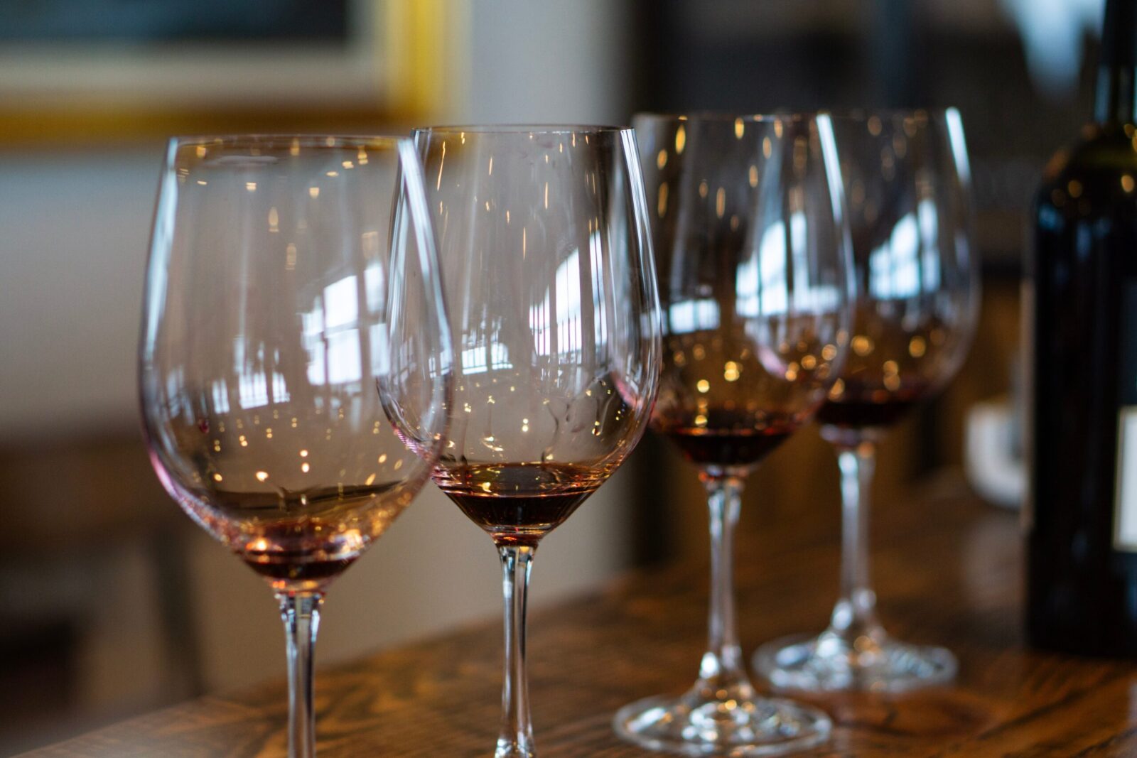 Wollersheim Winery- wine glasses with tasting flight