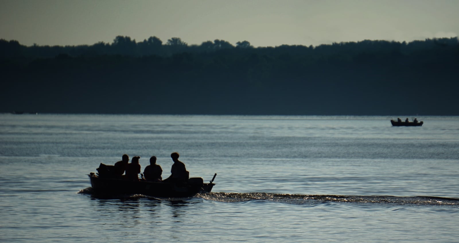 Boaters on Lake Pymatuning