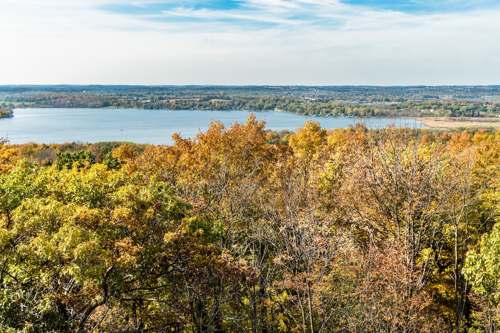 View from Pike Lake State Park Observation Tower.