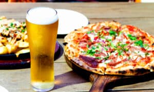 Grab beer and pizza at Duluth breweries.