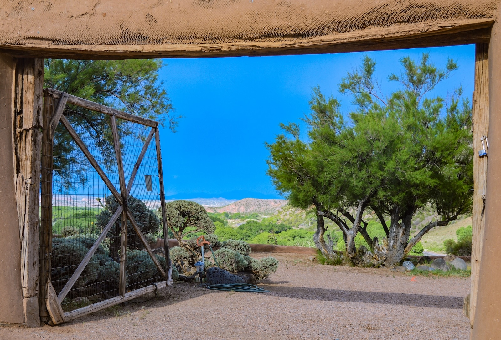 View from Georgia O'Keeffe's home in New Mexico near Ghost Ranch.