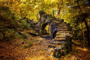 Madame Sherri Forest Castle Remains- great fall hiking near Brattleboro VT