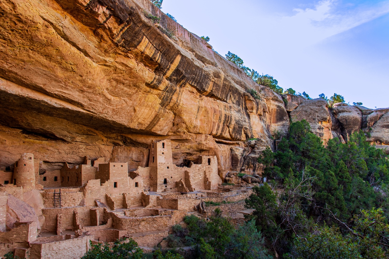 Mesa Verde National Park on a sunny day, one of the best things to do in Durango Colorado.