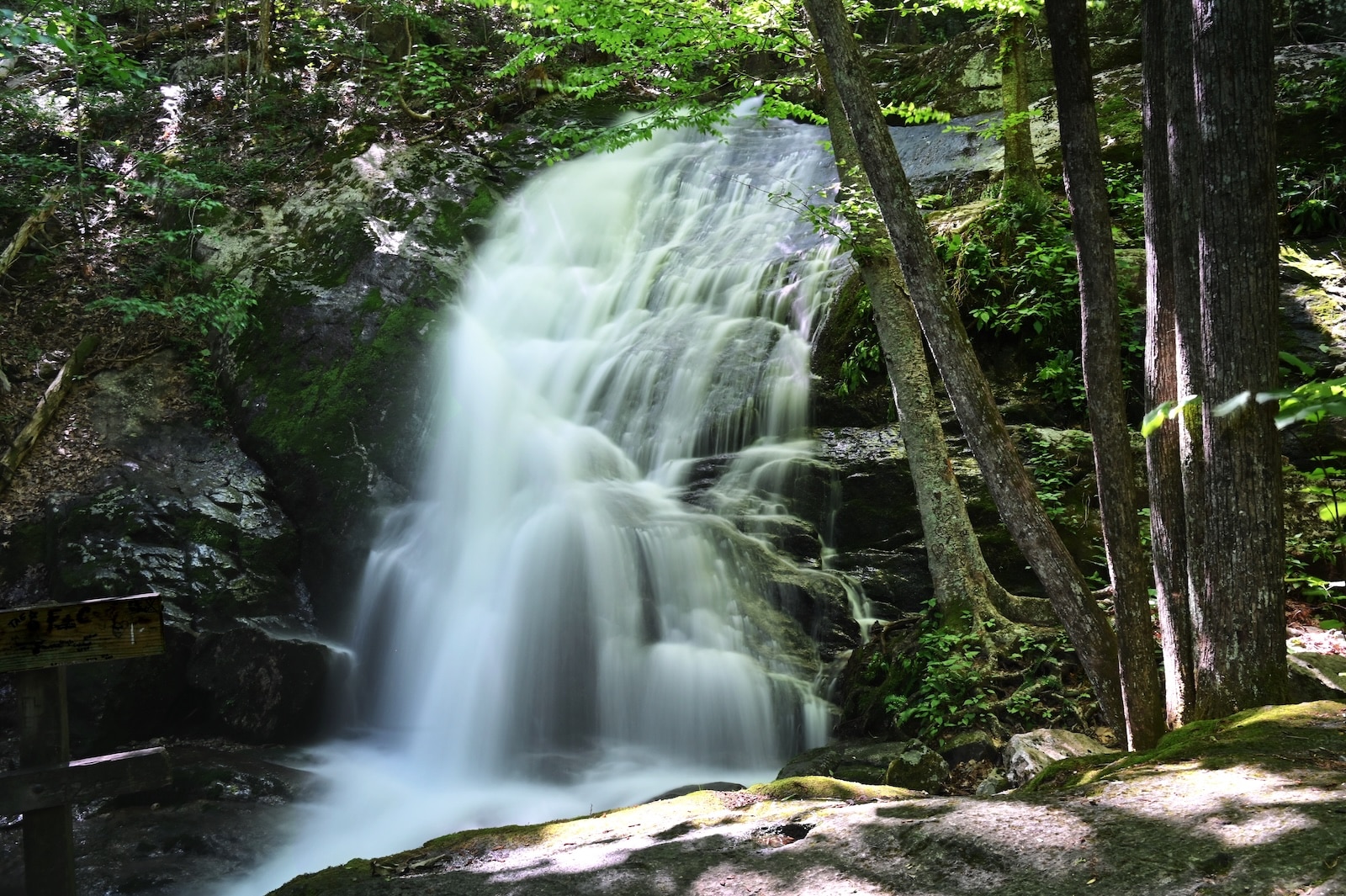 The Crabtree Falls VA along the Blue Ridge Parkway.