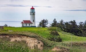Cape Blanco Lighthouse at Cape Blanco State Park, one of our favorite places for Oregon Coast hikes.