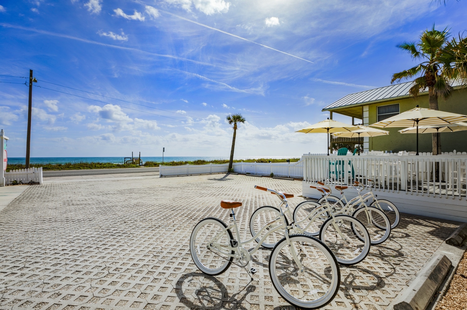 When you stay at our Boutique Hotel on the A1A, you have complimentary use of our beach cruisers.